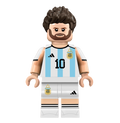 Messi (Argentina) - Famous Minifigs Custom Printed Minifigure product image 1, provided for visual reference and product