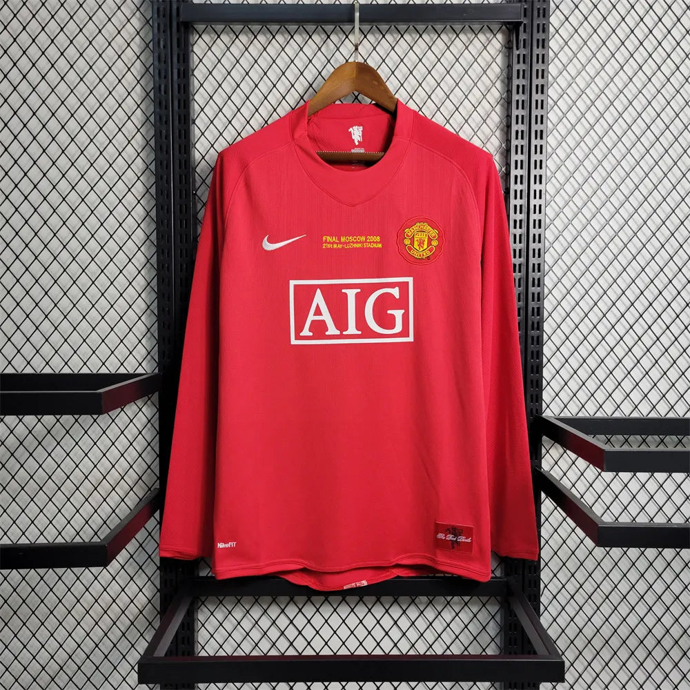 Manchester United Jersey Home Kit 2007/08 Retro Long Sleeve product image 1