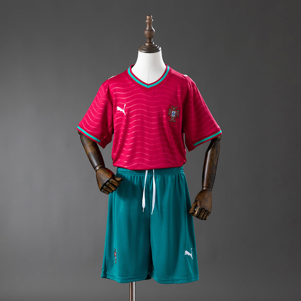 Kids Portugal Jersey 2026 World Cup Home Football Kit product image 1