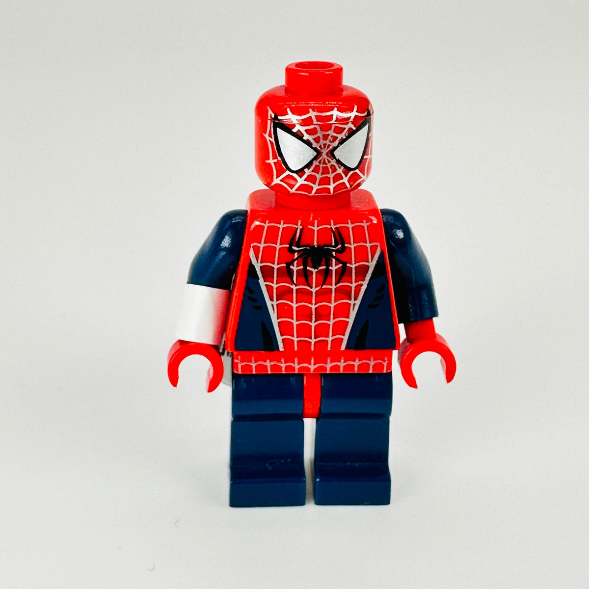 spd028: Spider-Man (Dark Blue Arms and Legs, Silver Webbing) product image 2, provided for visual reference and product