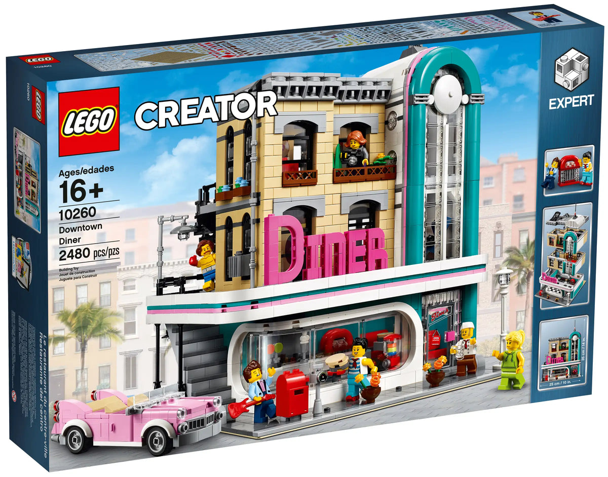 LEGO Creator 10260 Downtown Diner product image 1, provided for visual reference and product detail review
