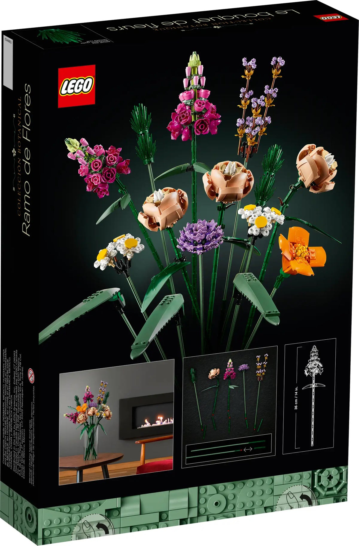 LEGO Icons: The Botanical Collection 10280 Flower Bouquet product image 2, provided for visual reference and product detail