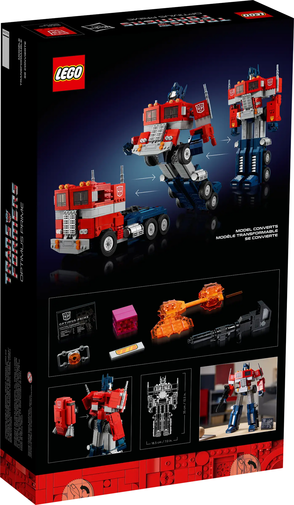 LEGO Icons 10302 Optimus Prime product image 2, provided for visual reference and product detail review