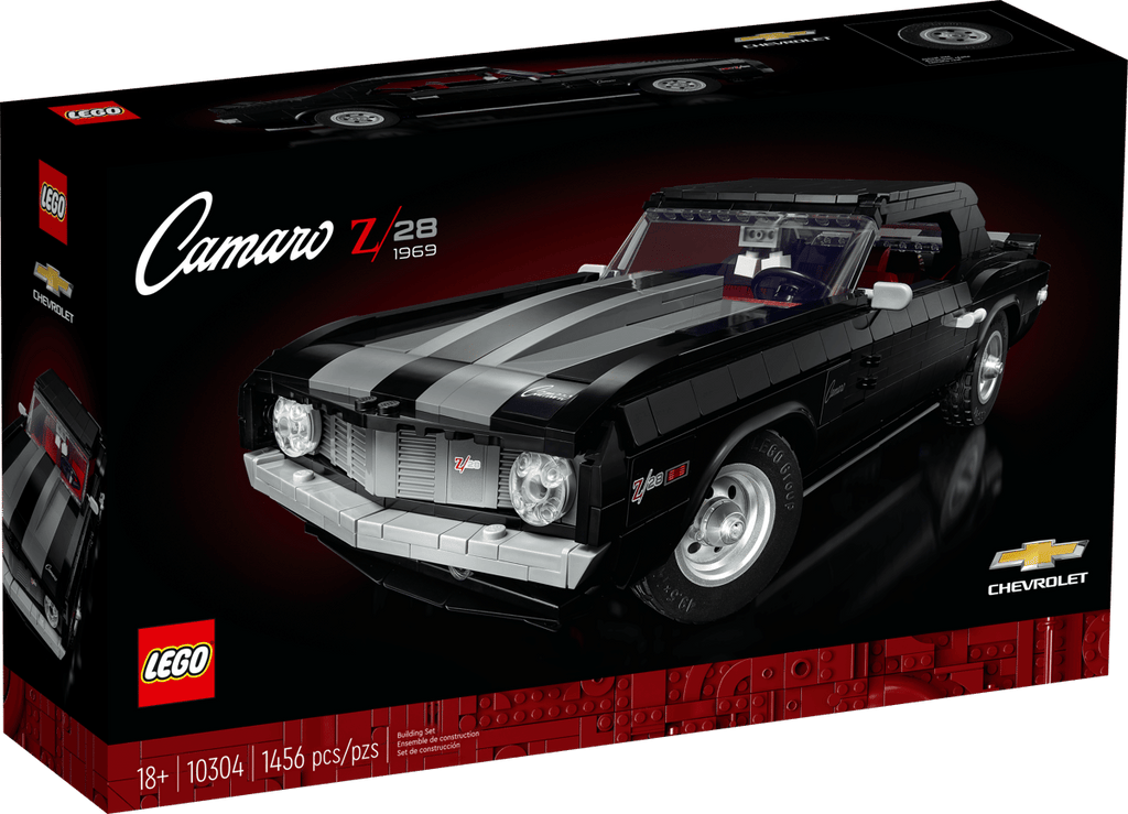 LEGO Icons 10304 Chevrolet Camaro Z28 product image 1, provided for visual reference and product detail review