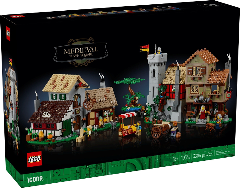 LEGO Icons 10332 Medieval Town Square product image 1, provided for visual reference and product detail review