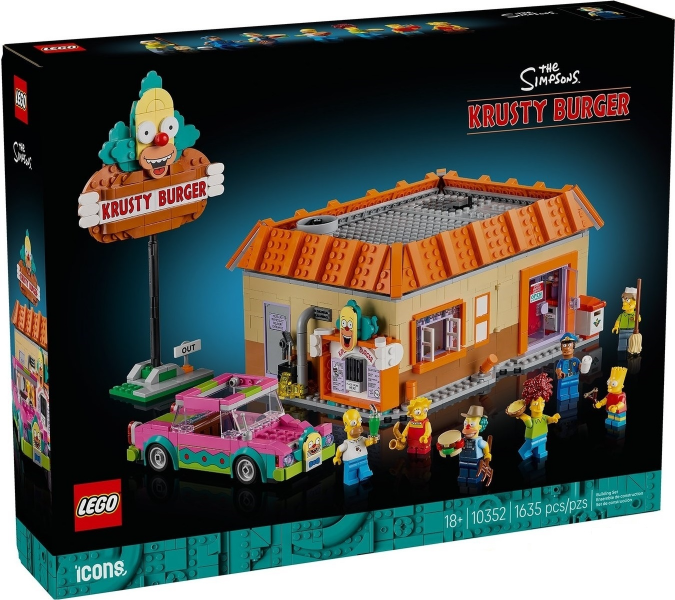 LEGO The Simpson's 10352 Krusty Burger product image 1, provided for visual reference and product detail review