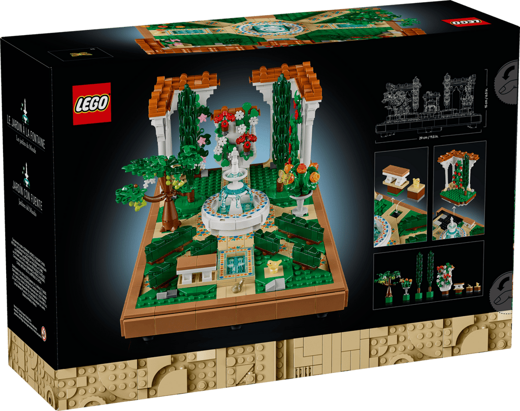 LEGO Icons 10359 Fountain Garden product image 2, provided for visual reference and product detail review