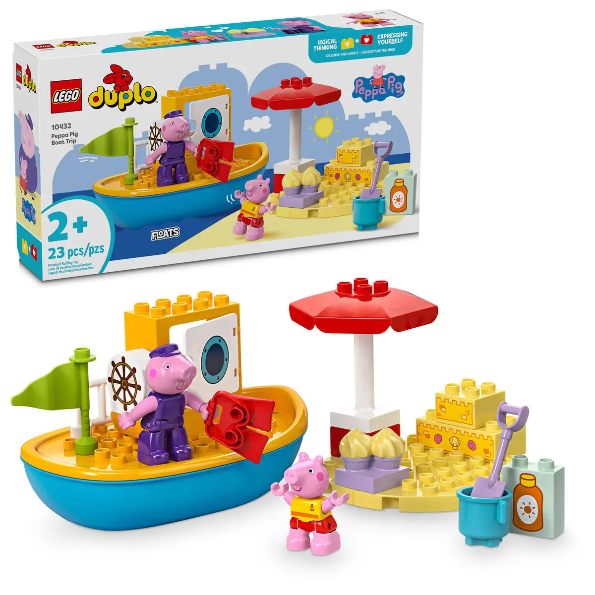 LEGO Duplo 10432 Peppa Pig Boat Trip product image 1, provided for visual reference and product detail review