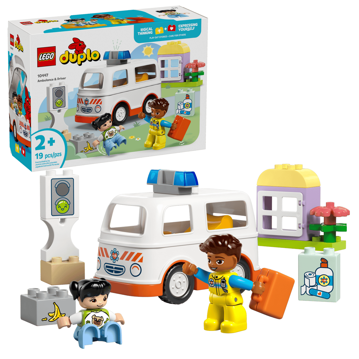 LEGO duplo 10447 Ambulance & Driver product image 1, provided for visual reference and product detail review