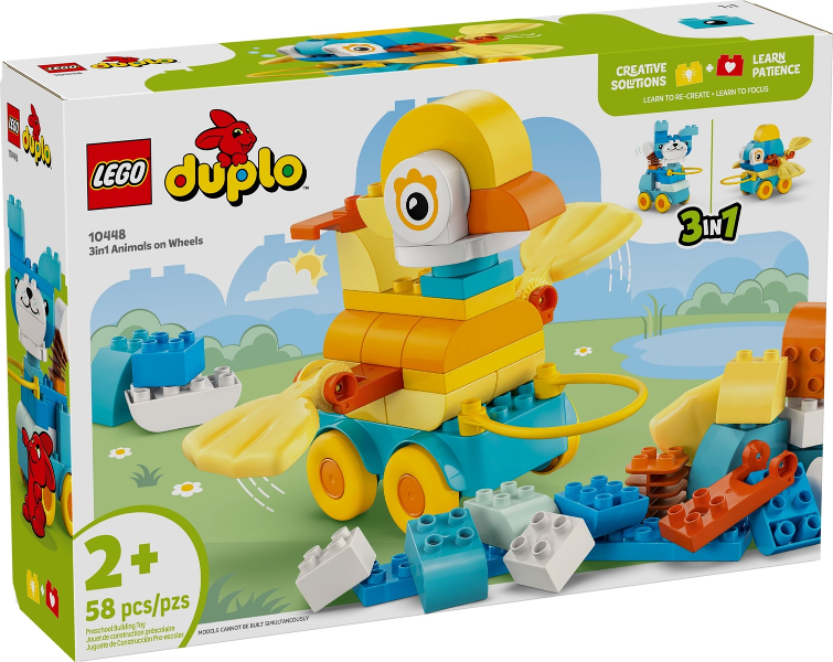 LEGO Duplo 10448 3in1 Animals on Wheels product image 1, provided for visual reference and product detail review