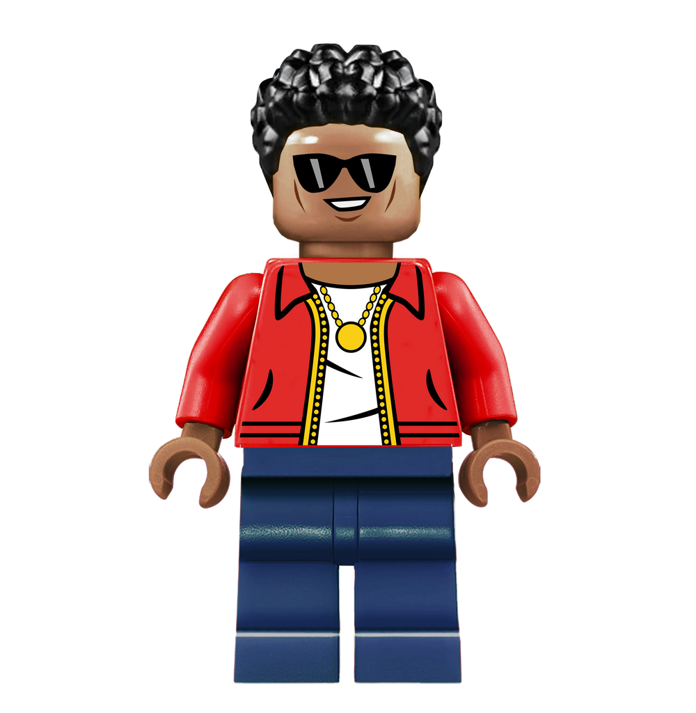 Bruno Mars - Famous Minifigs Custom Printed Minifigure