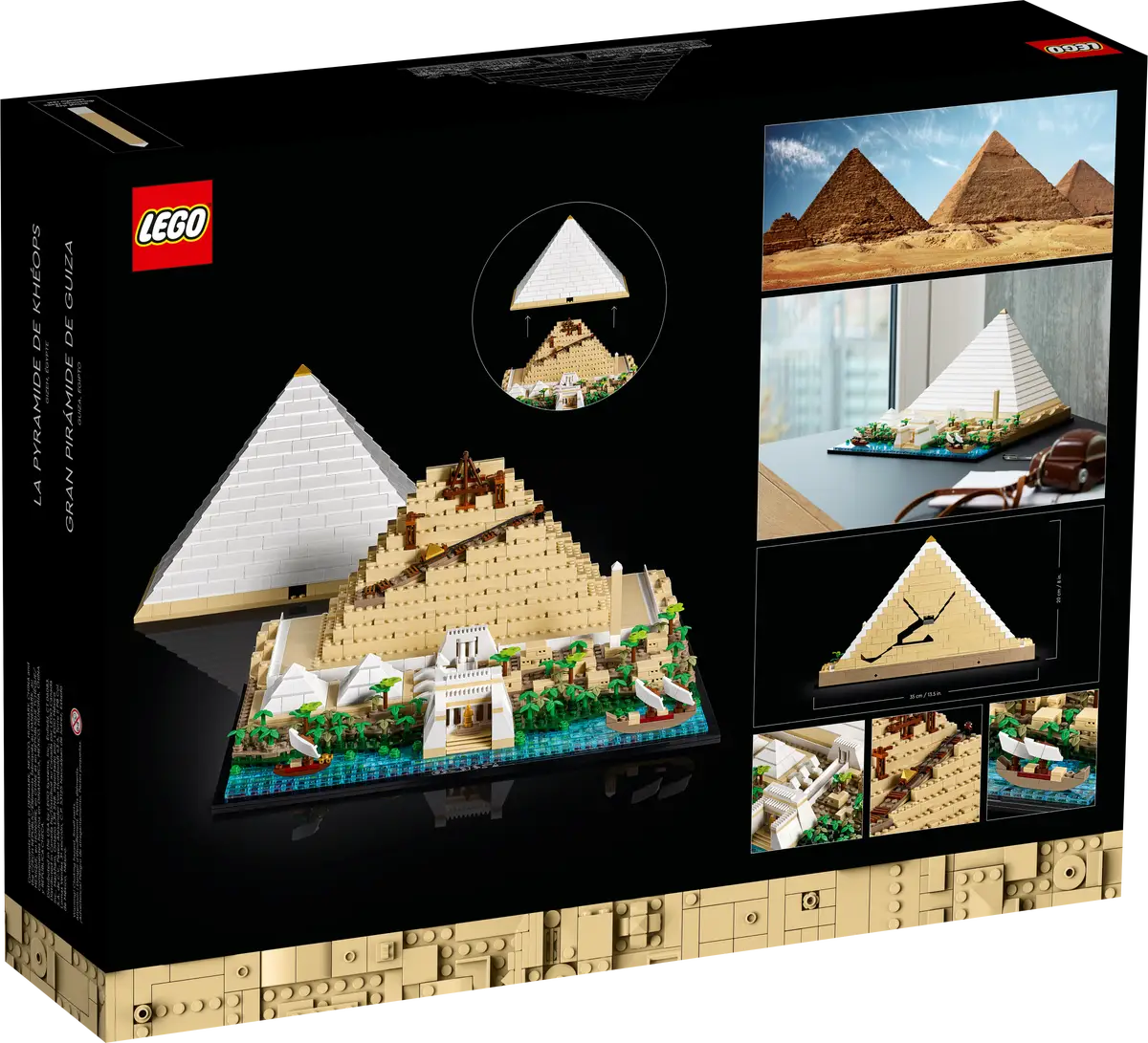 LEGO Architecture 21058 Great Pyramid of Giza product image 2, provided for visual reference and product detail review