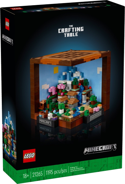 LEGO Minecraft 21265 The Crafting Table product image 1, provided for visual reference and product detail review