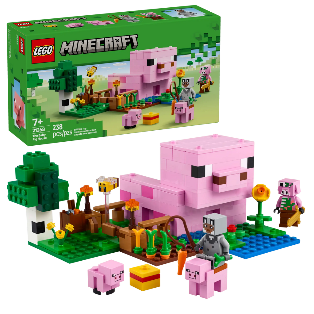 LEGO Minecraft 21268 The Baby Pig House product image 1, provided for visual reference and product detail review