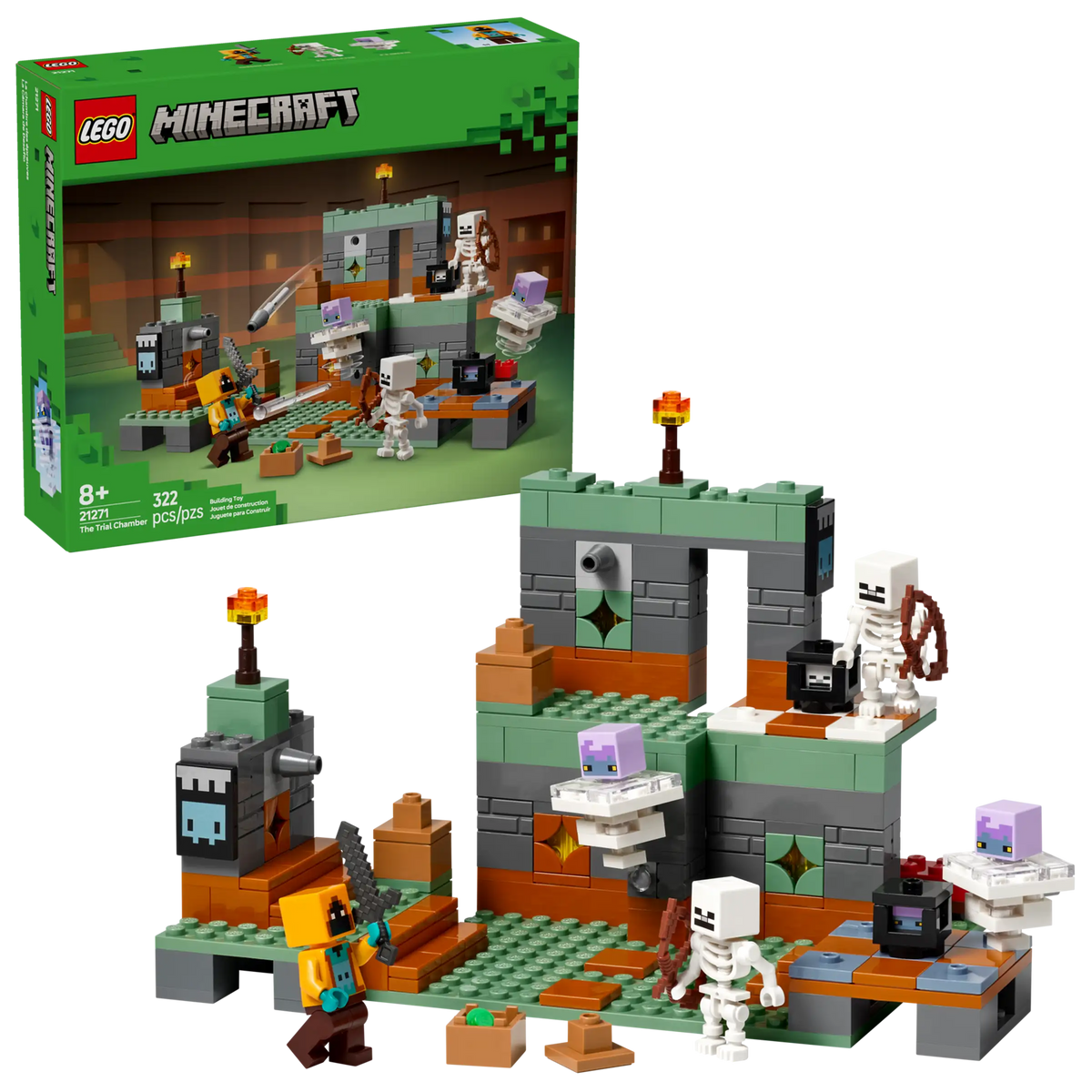 LEGO Minecraft 21271 The Trial Chamber product image 1, provided for visual reference and product detail review