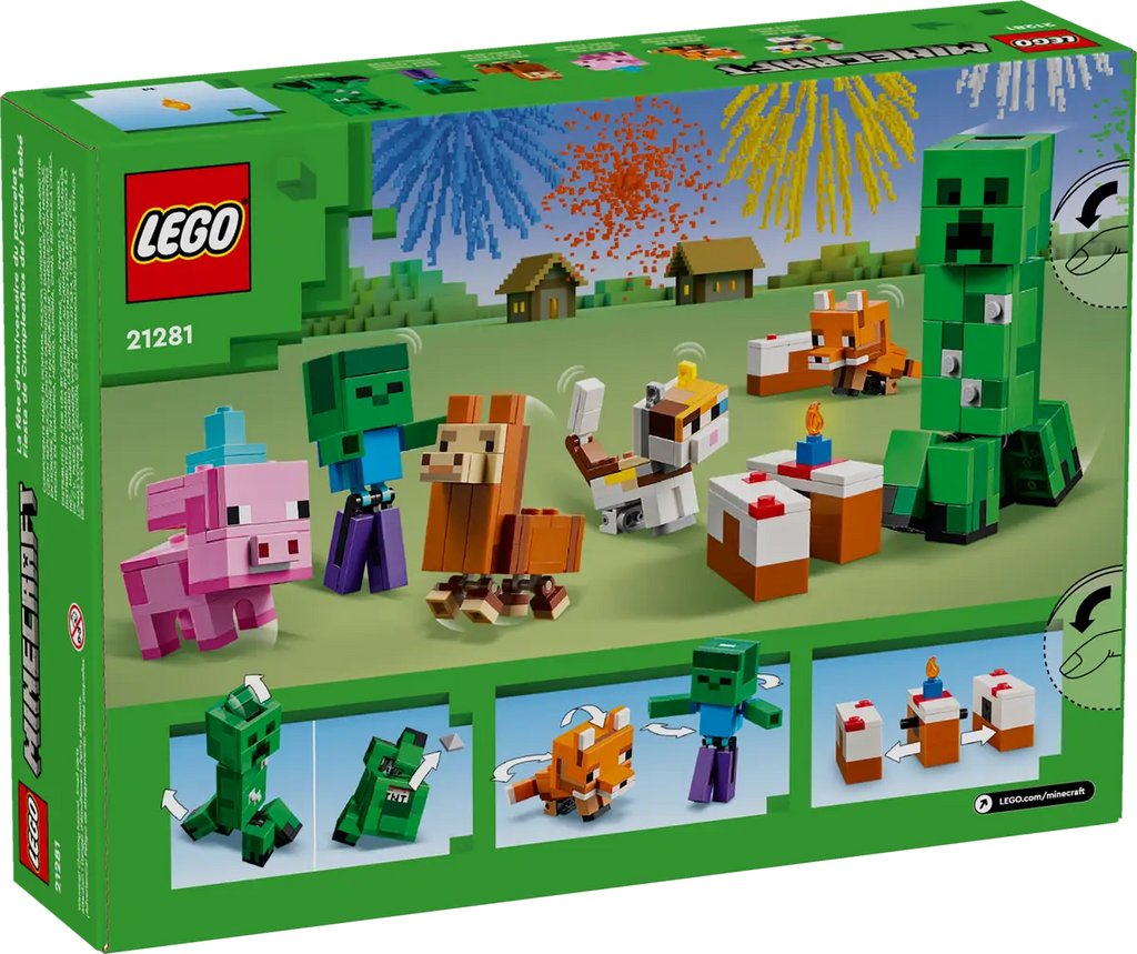LEGO Minecraft 21281 Baby Pig's Celebration product image 2, provided for visual reference and product detail review