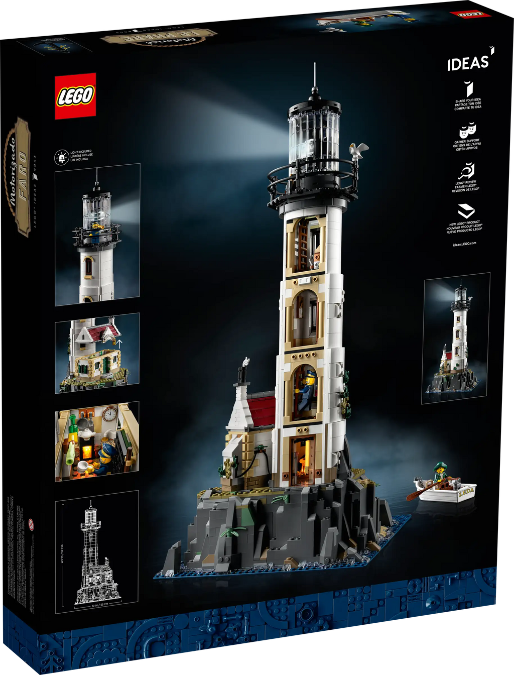 LEGO Ideas 21335 Motorized Lighthouse product image 2, provided for visual reference and product detail review