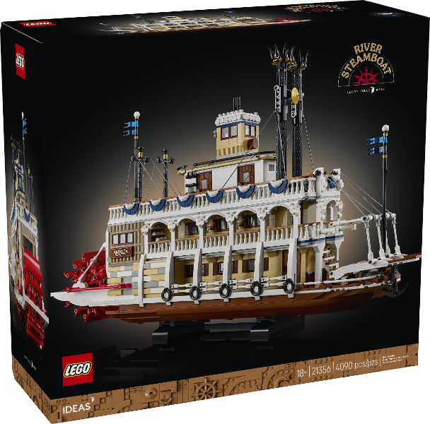 LEGO Ideas 21356 River Steamboat product image 1, provided for visual reference and product detail review