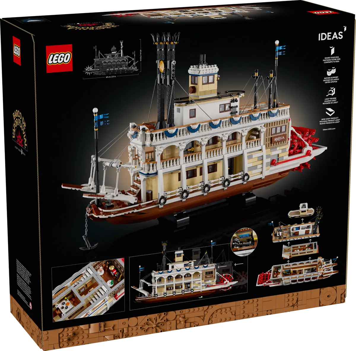 LEGO Ideas 21356 River Steamboat product image 2, provided for visual reference and product detail review