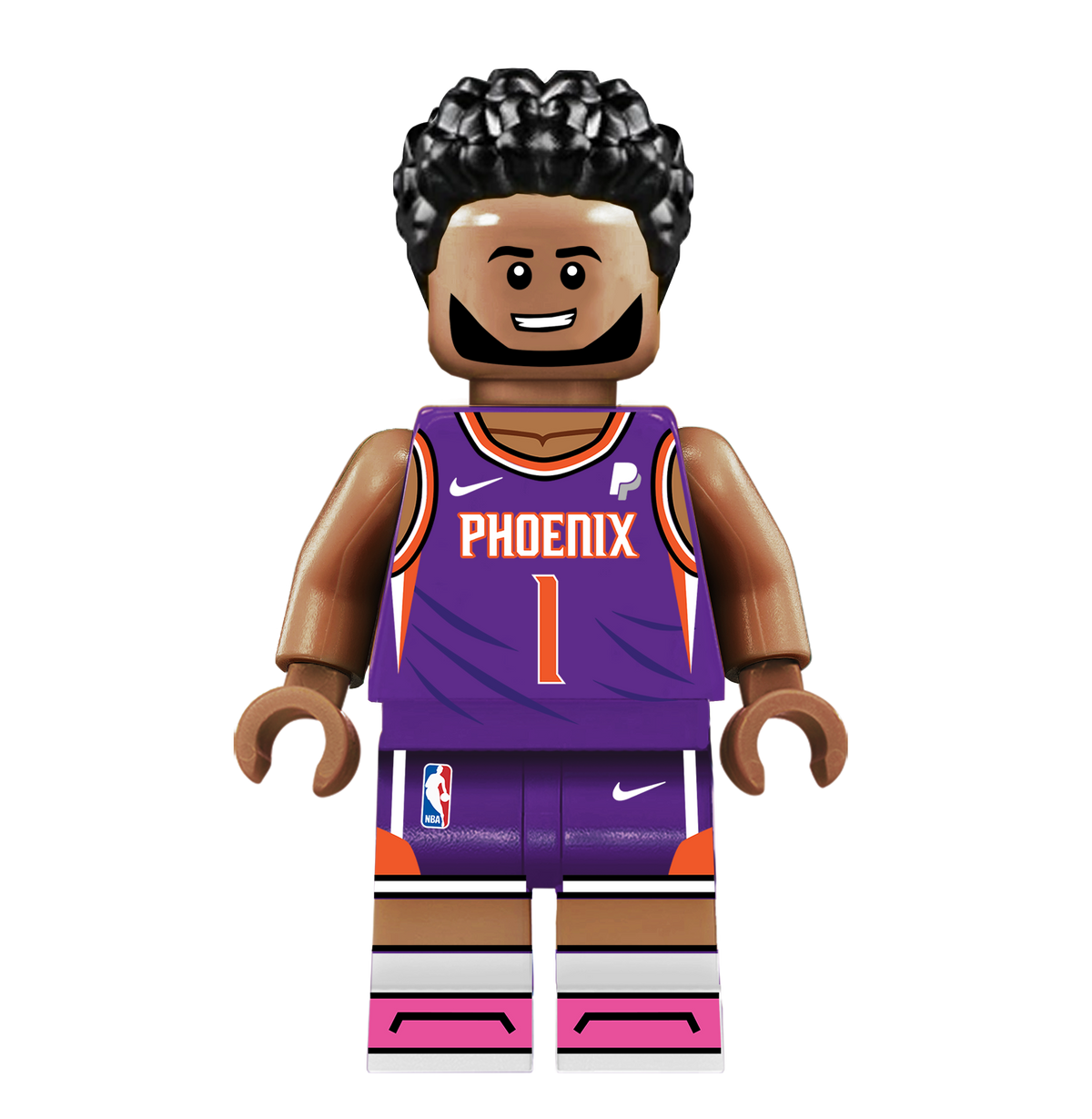Devin Booker - Famous Minifigs Custom Printed Minifigure product image 1, provided for visual reference and product detail