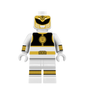 White Ranger - Famous Minifigs Custom Printed Minifigure product image 1, provided for visual reference and product detail