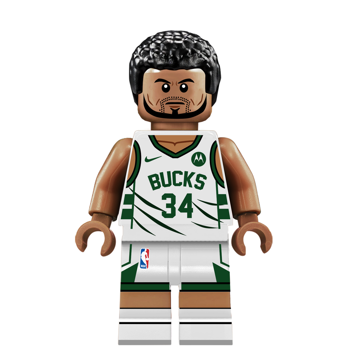 Giannis Antetokounmpo - Famous Minifigs Custom Printed Minifigure product image 1, provided for visual reference and product