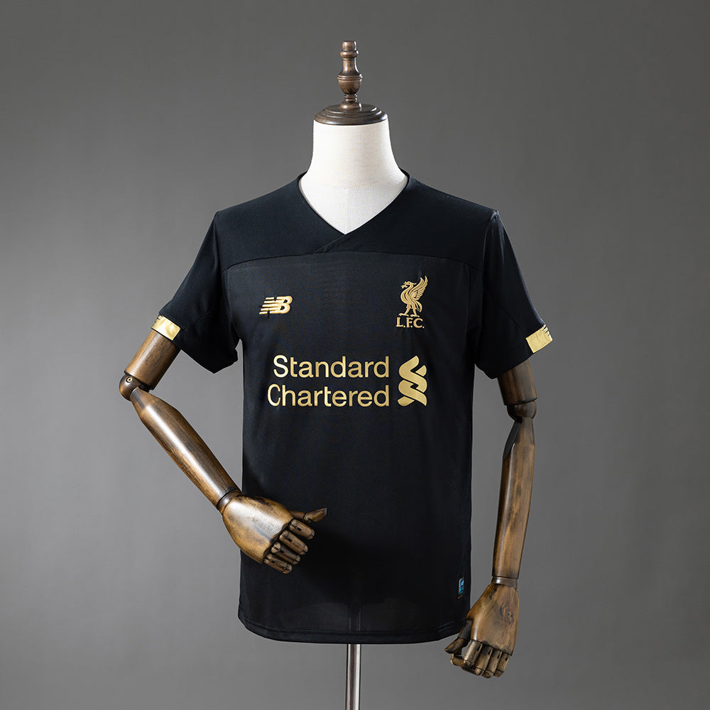 Retro Liverpool Black Jersey 2019-20 Football Kit Soccer product image 1