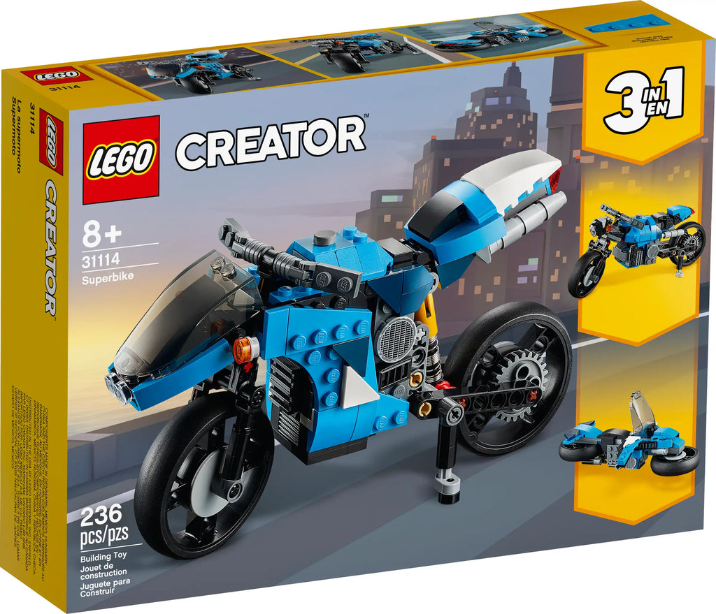 LEGO Creator 3in1 31114 Superbike product image 1, provided for visual reference and product detail review