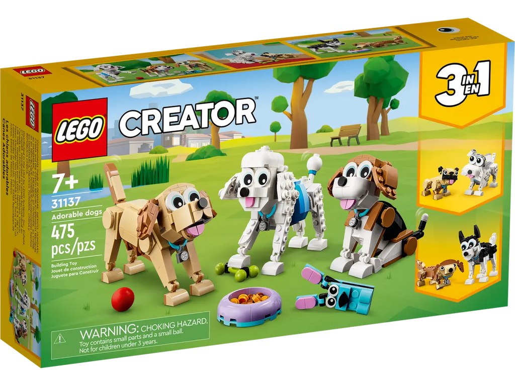 LEGO Creator 3in1 31137 Adorable Dogs product image 1, provided for visual reference and product detail review