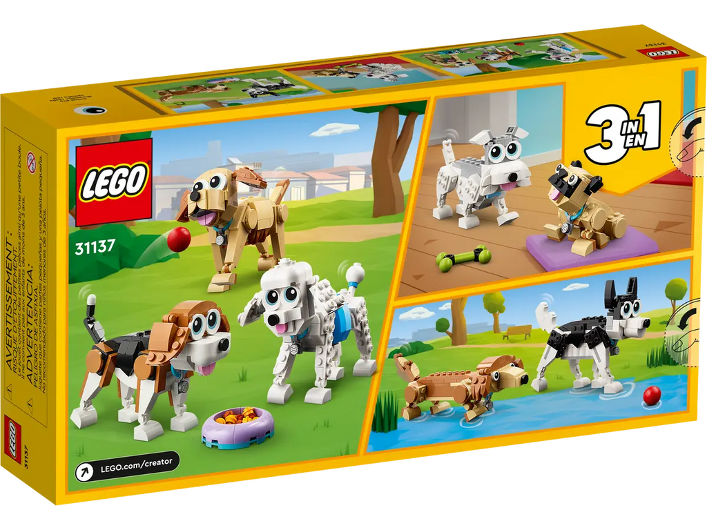LEGO Creator 3in1 31137 Adorable Dogs product image 2, provided for visual reference and product detail review