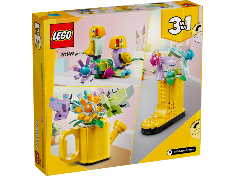 LEGO Creator 31149 Flowers in a Watering Can product image 2, provided for visual reference and product detail review