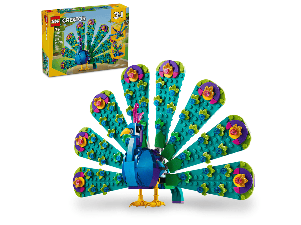 LEGO Creator 31157 Exotic Peacock product image 1, provided for visual reference and product detail review