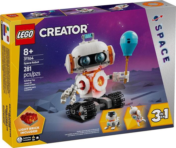 LEGO Creator 31164 Space Robot product image 1, provided for visual reference and product detail review