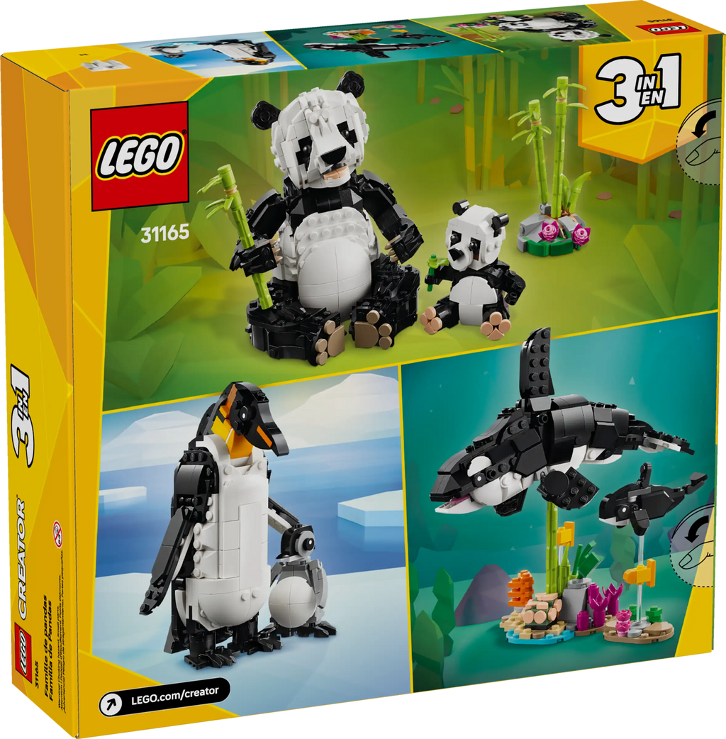 LEGO Creator 3in1 31165 Panda Family product image 2, provided for visual reference and product detail review