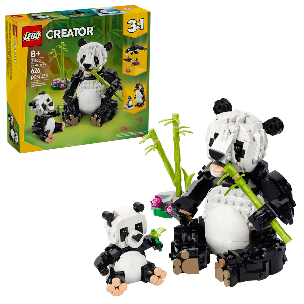 LEGO Creator 3in1 31165 Panda Family product image 1, provided for visual reference and product detail review