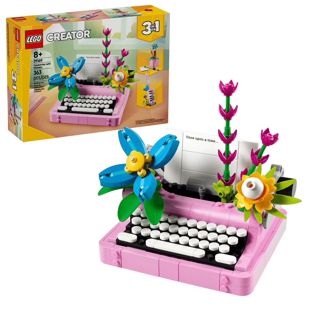 LEGO Creator 31169 Typewriter with Flowers product image 1, provided for visual reference and product detail review