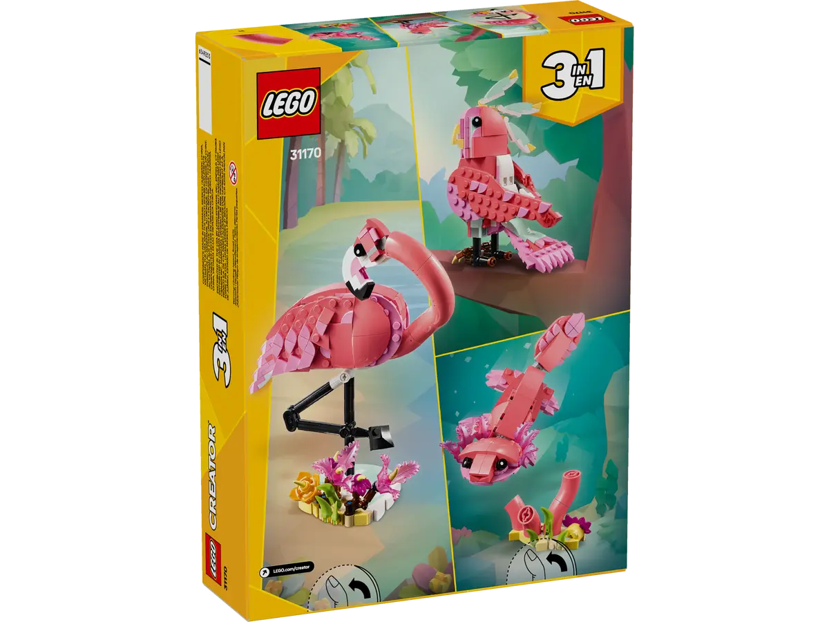 LEGO Creator 3in1 31170 Wild Animals: Pink Flamingo product image 2, provided for visual reference and product detail review