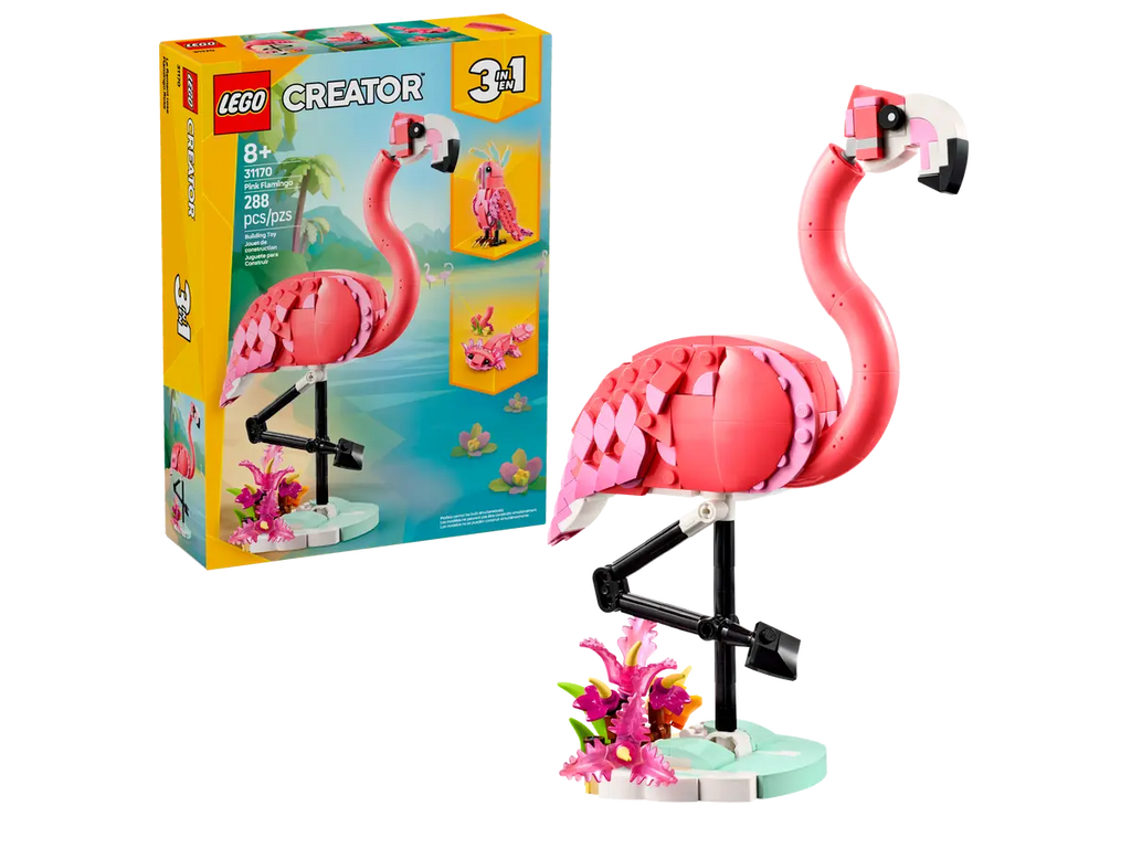 LEGO Creator 3in1 31170 Wild Animals: Pink Flamingo product image 1, provided for visual reference and product detail review