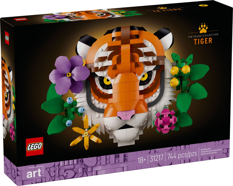 LEGO Art 31217 The Fauna Collection - Tiger product image 1, provided for visual reference and product detail review