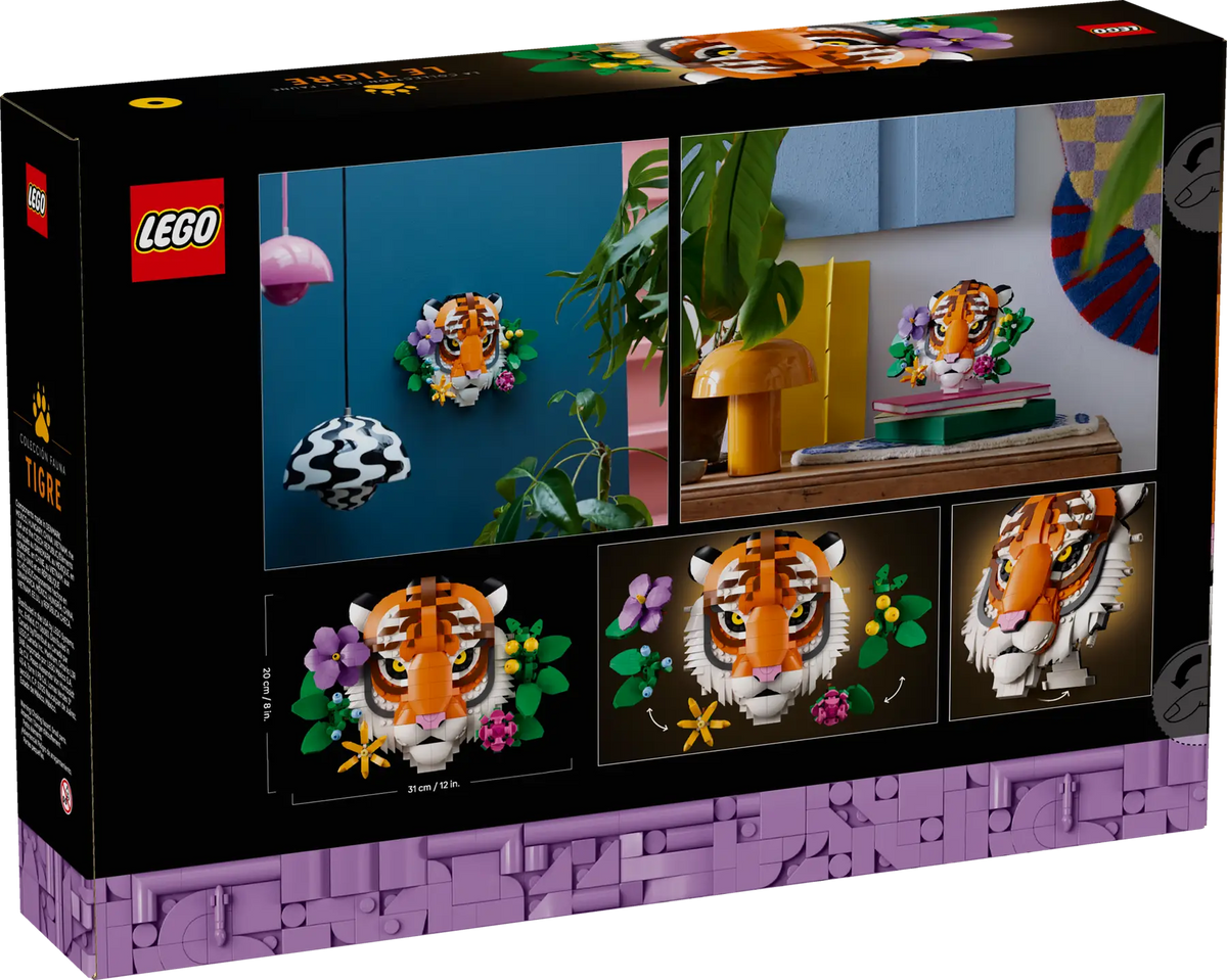LEGO Art 31217 The Fauna Collection - Tiger product image 2, provided for visual reference and product detail review