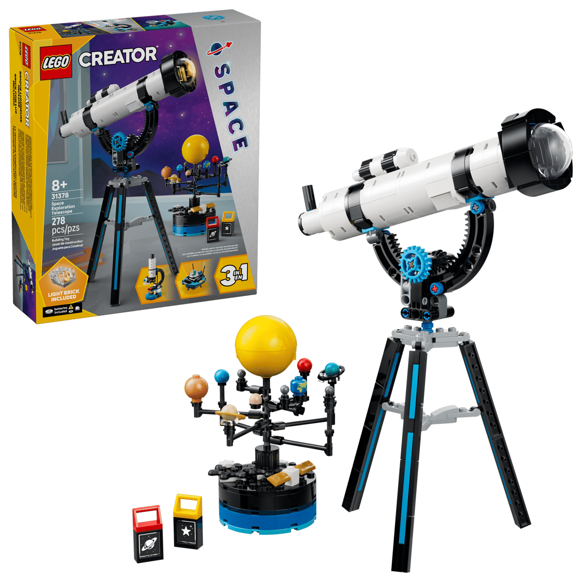 LEGO Creator 31378 Space Exploration Telescope product image 1, provided for visual reference and product detail review