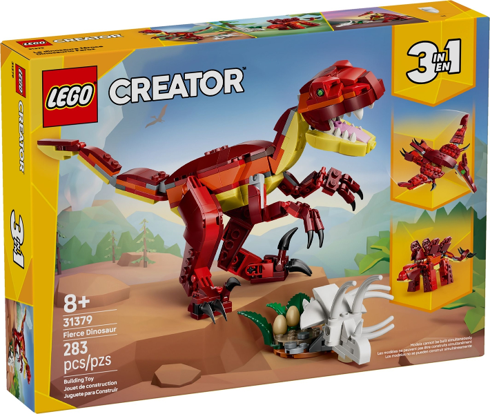 LEGO Creator 3in1 31379 Fierce Dinosaur product image 1, provided for visual reference and product detail review