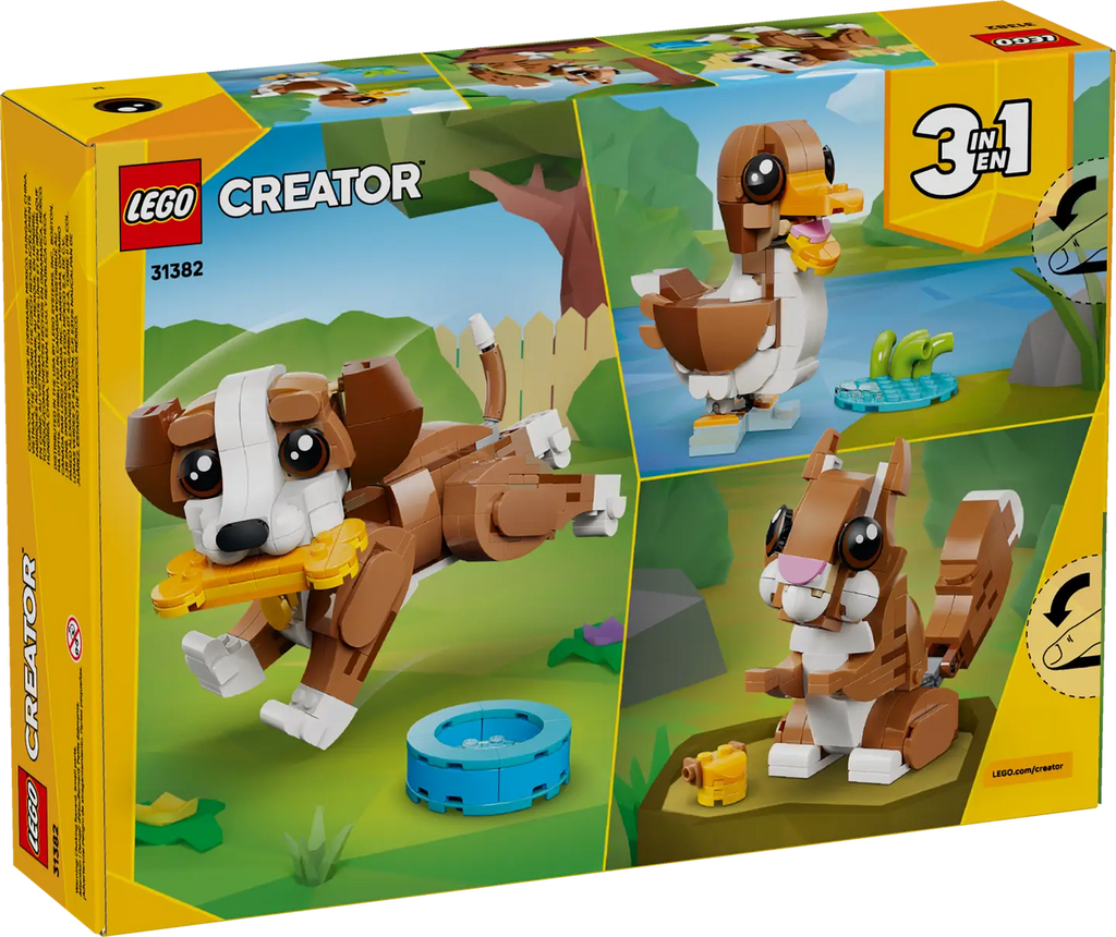 LEGO Creator 31382 Playful Puppy product image 2, provided for visual reference and product detail review