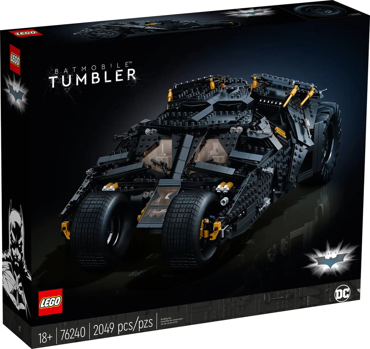 76240 DC Batman Batmobile Tumbler product image 2, provided for visual reference and product detail review