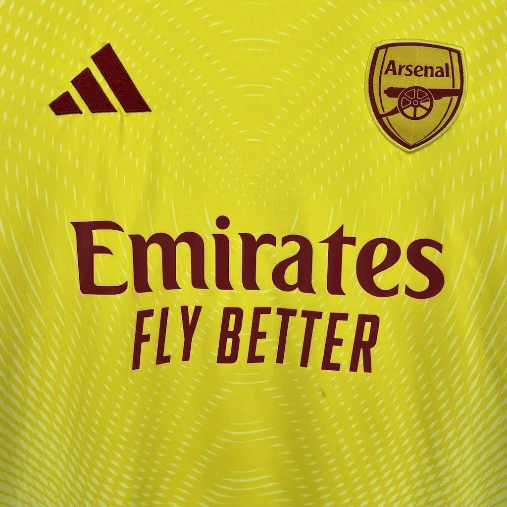 Arsenal Goalkeeper Jersey 25/26 Yellow Football Kit Soccer product image 4