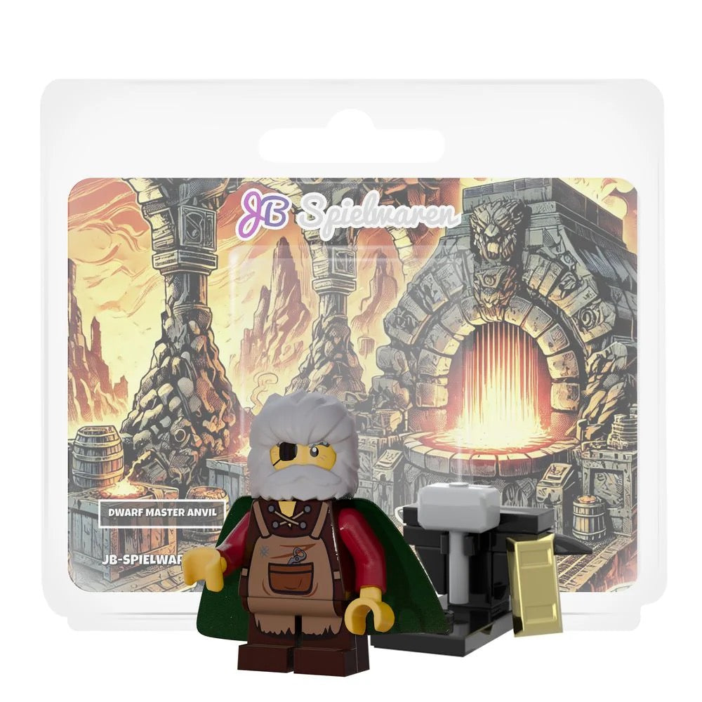 Dwarf Master Anvil Custom Minifigure product image 1, provided for visual reference and product detail review