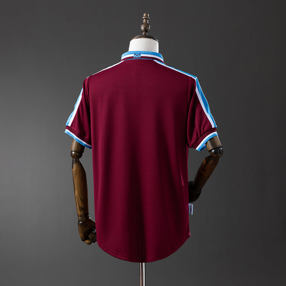 West Ham United Jersey 1999-01 Home Retro Football Kit product image 2