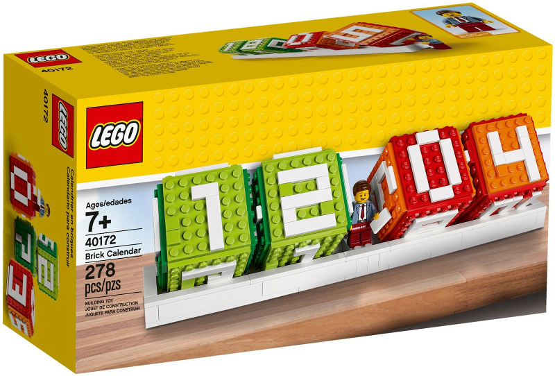 LEGO 40172 Brick Calendar product image 1, provided for visual reference and product detail review