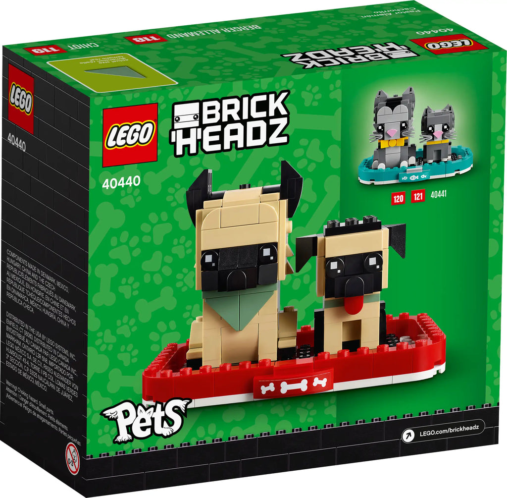LEGO BrickHeadz 40440 German Shepherd product image 2, provided for visual reference and product detail review