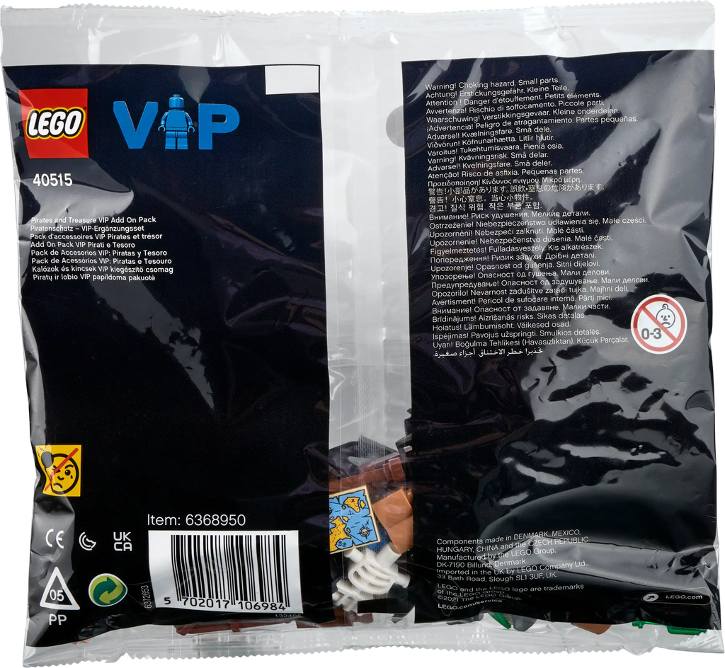 LEGO 40515 Pirates and Treasure VIP Add-on Pack product image 2, provided for visual reference and product detail review